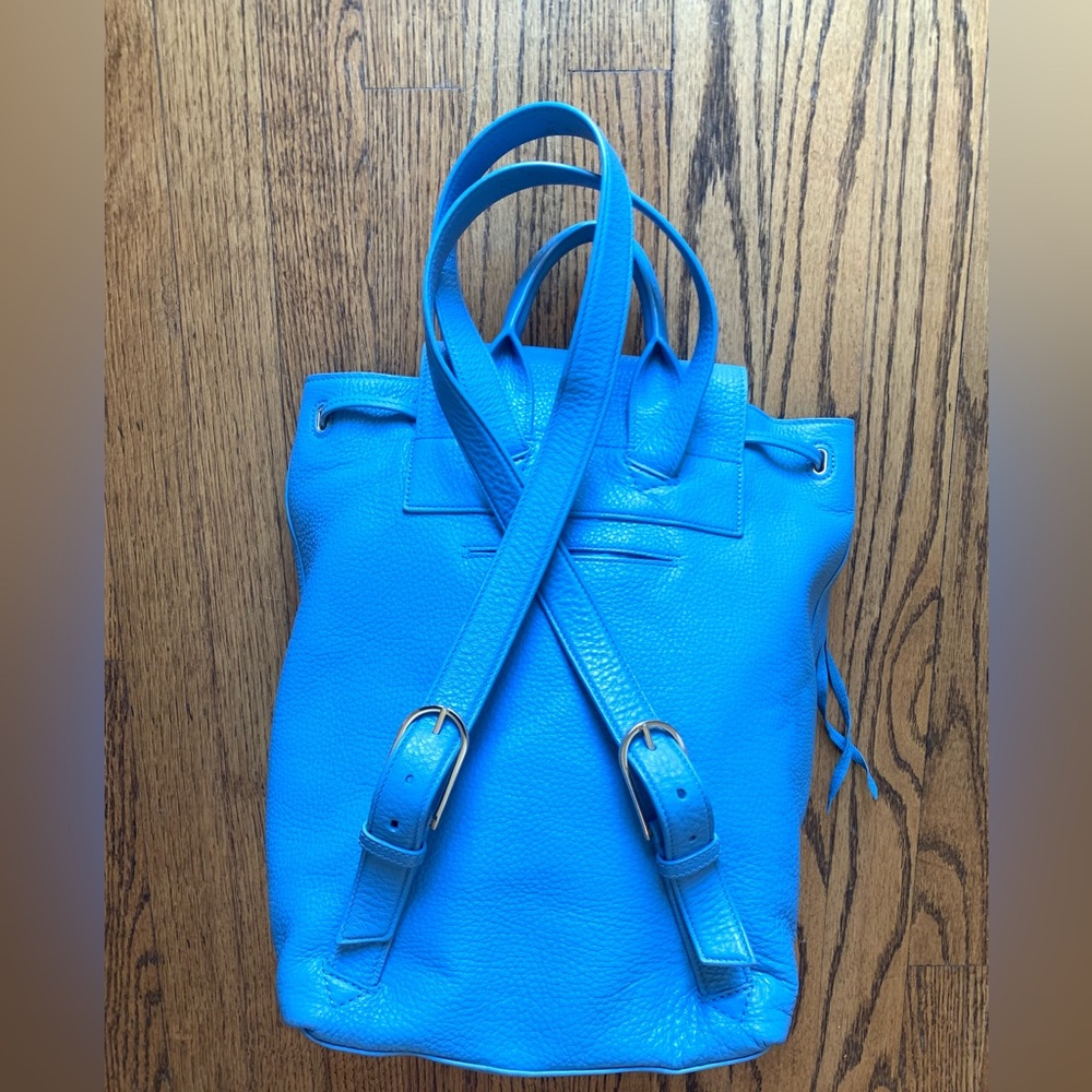Tory Burch Blue Leather Backpack - Picture 7 of 13